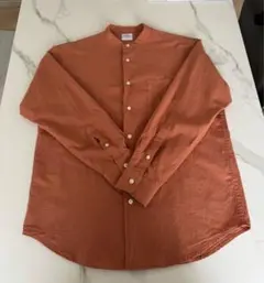 【新品・未使用】coen／バンドカラーシャツ長袖／Sのサムネイル
