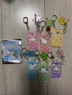 サンリオ ガラケーキーホルダー 6種 コンプセット