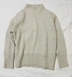 無印良品　ニット セーター M L ライトシルバーグレー