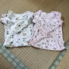 ミッフィー柄ロンパース2点セット