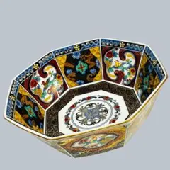 廃盤✨第一陶器 翔山窯 室町 八角鉢 金彩 古伊万里 花鳥　金襴手 大鉢 大皿のサムネイル