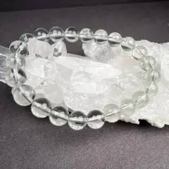 天然石　ブレスレット　グリーンアメジスト　8ミリ