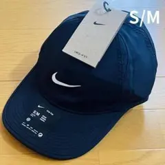 【新品】NIKE　ランニングキャップ　黒　ナイキ Dri-FIT 　S/M