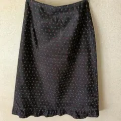 ローラアシュレイ　コーデュロイ大人可愛い花柄スカート