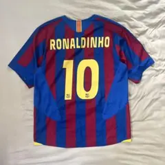 正規品ロナウジーニョ FCバルセロナ 2005/06リイシュー ユニフォーム L