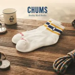 新品CHUMS Socks ボーダークルーソックス 1足23～25㎝