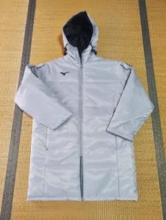 箱根駅伝.2026.Mizuno フード付きロングジャケット シルバー