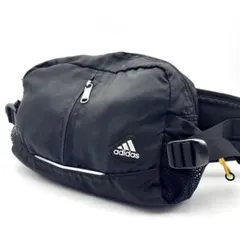 【美品】adidas アディダス　ボディバッグ ブラック　黒　ナイロン