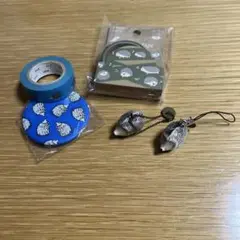 リサラーソンのハリネズミ　キーホルダー等のセット