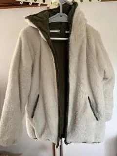 Samansa Mos2 サマンサ　リバーシブル　キルティングボアジャケット古着