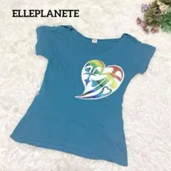 a1732【エルプラネット】Tシャツ リボン プリント M カジュアル ハート柄のサムネイル