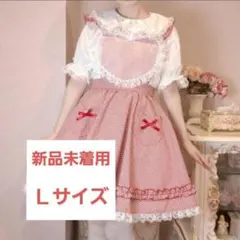 Angelic pretty ギンガムチェック パフスリーブ 半袖ワンピース 赤