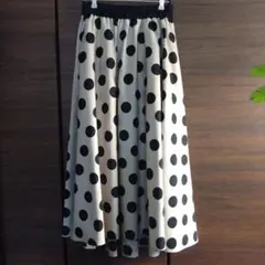 ルルウィルビー　フレアスカート ドット 2サイズ
