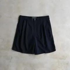 お*ン様 Y's ブラック ウールポリ ツータック ハーフパンツ お*ン様 Y's ブラック ウールポリ ツータック ハーフパンツ - メルカリ