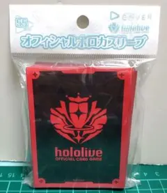 【9/23(水)まで出品　最安値！】ホロカスリーブ 　ブランドロゴ　レッド