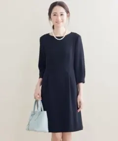 新品・タグ付き☆23区　36トリアセダブルジョーゼットワンピース 31900円