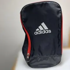 adidas シューズケース 黒/赤　ジュニア用
