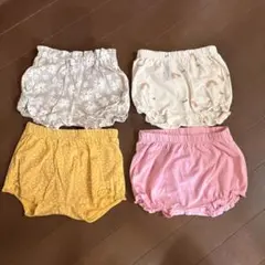 女の子 かぼちゃパンツ 60 70サイズ 4枚セット H&M 西松屋