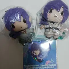 プロセカ　朝比奈まふゆ　ふわぷちマスコット　ハート型缶バッジ　3点