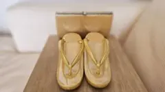 草履 バッグ セット ゴールド 和装履物