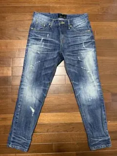 レディース　デニム　パンツ　prismatic colors ダメージ加工