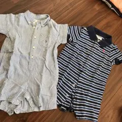 80 セット　ラルフローレン ロンパース   2枚セット