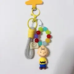 チャーリーブラウンじゃらじゃらキーホルダースヌーピーストラップガチャ詰めポーチ