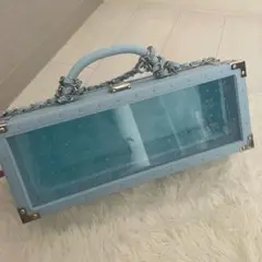 エンジェルシャンパンドゥミセック 空箱 レザーブルー
