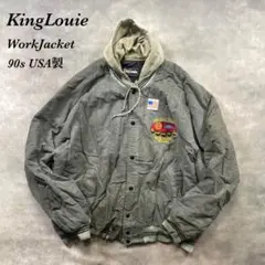 90s古着USA製KingLouie刺繍ロゴFord中綿ジャケットAF98
