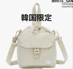 【韓国限定】ノースフェイス　ブリーズバケットバッグ ホワイトサンド
