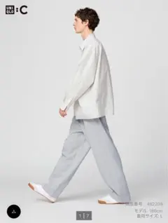 UNIQLO C スウェットワイドパンツ丈長め