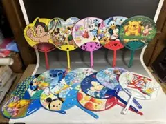 ディズニー　ミッキー　ミニー　プーさん　扇子 15個セット　第一生命　他
