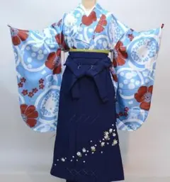 着物袴セット ジュニア用 140～158cm ショート丈 卒業式 NO29487