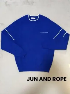 【美品】ジュンアンドロペ　JUN AND ROPE セーター メンズ Ｓ　ブルー