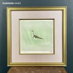 関根将雄「六月の花」菖蒲 日本画 肉筆画 共シール・金泥署名有 埼玉県