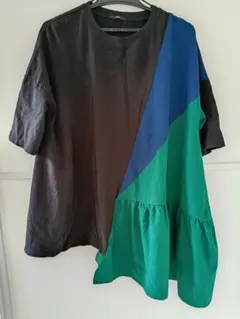 オズモーシス カラーブロック ルーズフィットTシャツのサムネイル