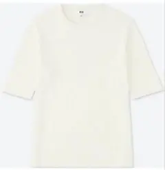 UNIQLO UVカットリブクルーネックセーター