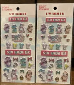 SWIMMER ぷくぷくステッカー　2シートセット