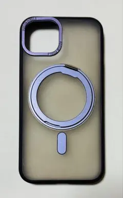 iPhone13 マグセーフ対応クリアケース（紫）