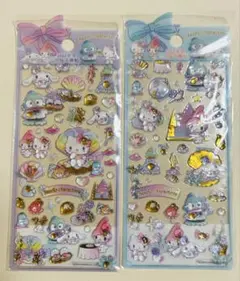 【海外正規品】　サンリオ　キャラクター　3D ジュエリーシール 2枚セット