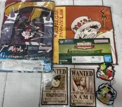 ワンピースセット★タオル カード キーホルダー ルフィ ナミ ロー キッド