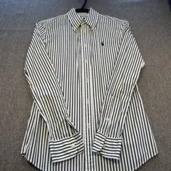 RALPH LAUREN 白黒ストライプ 長袖シャツ