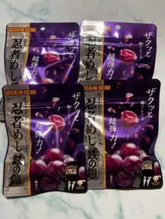 【4袋セット】忍者めし鉄の鎧 グレープ 新品【まとめ売り】
