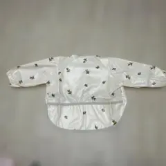 【新品未使用】ベビー食事エプロン　オリーブ柄