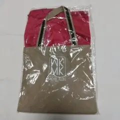 MICHEL KLEIN エコバッグ ベージュ/ピンク