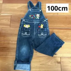 ミキハウス　デニムオーバーオール　100cm