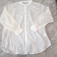 【INGNI】ホワイトシアーシャツ Mサイズ