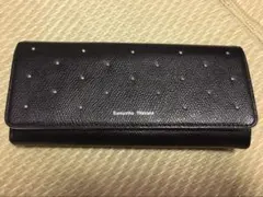 サマンサタバサ　黒ビジュー付き長財布
