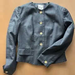 ジュンコシマダJUNKO SHIMADA ノーカラージャケットブレザー 上質