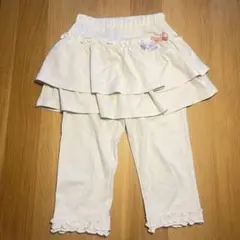 ホワイトフリルスカートパンツ#ビケットクラブ